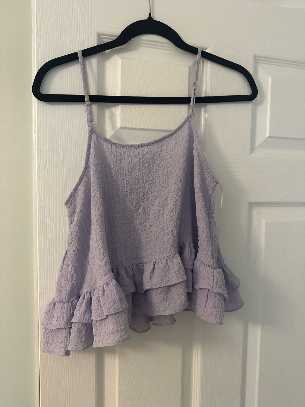Light Purple Ruffled Camisole Tank Top - Women's